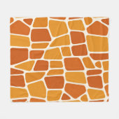 Giraffe Patroon Fleece Deken (Voorkant (Horizontaal))