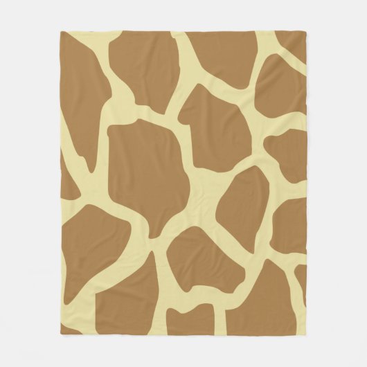 Giraffe Patroon Fleece Deken (Voorkant)