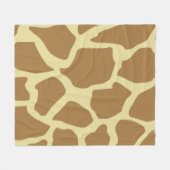 Giraffe Patroon Fleece Deken (Voorkant (Horizontaal))