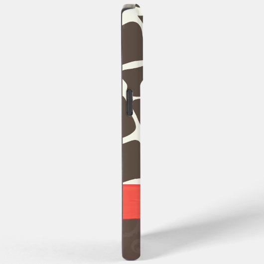 Giraffe Patroon Gedrukt lint en rohineston Case-Mate iPhone Case (Achterkant / Rechts)