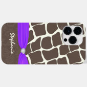 Giraffe Patroon Gedrukt lint en rohineston Case-Mate iPhone Case (Achterkant (horizontaal))
