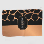 Giraffe Patroon Golfhanddoek (Horizontaal)