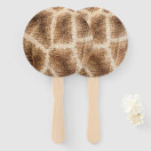 Giraffe patroon handwaaier (Voorkant en achterkant)