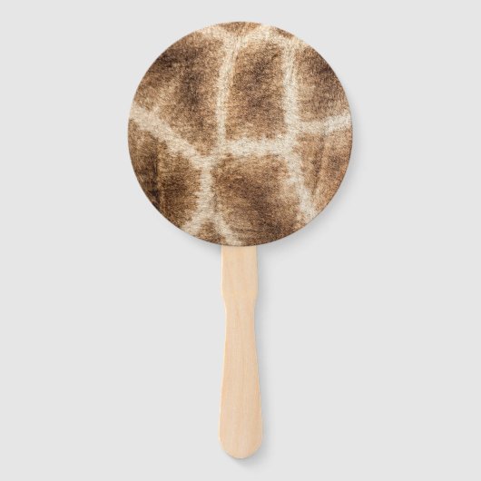 Giraffe patroon handwaaier (Voorkant)