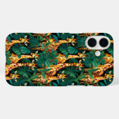 Giraffe-patroon in een groene bladrijke jungle Case-Mate iPhone case (Achterkant (horizontaal))
