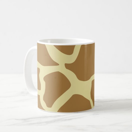 Giraffe Patroon Koffiemok (Voorkant links)