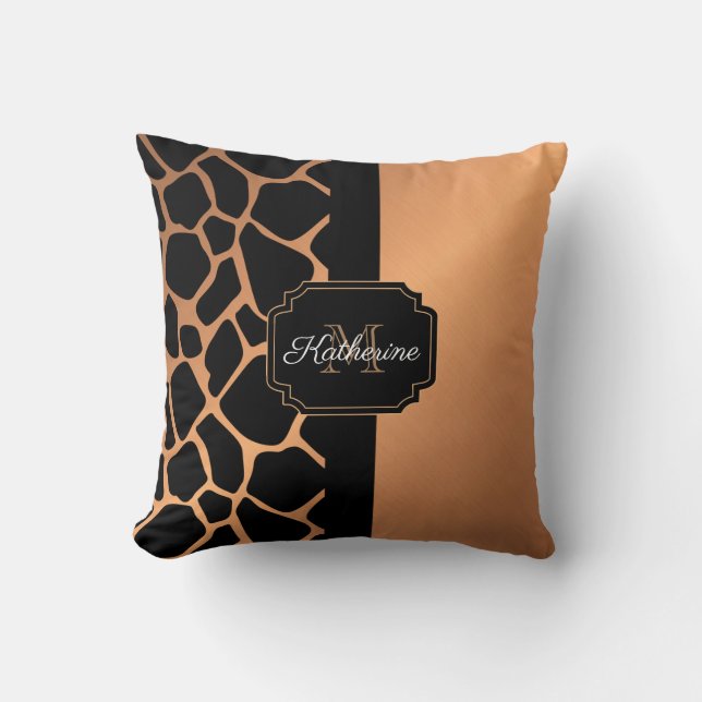 Giraffe Patroon Kussen (Voorkant)