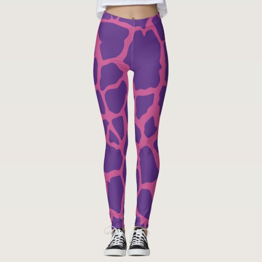 Giraffe Patroon Leggings (Voorkant)