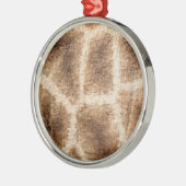 Giraffe patroon metalen ornament (Links)