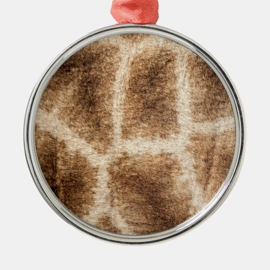 Giraffe patroon metalen ornament (Voorkant)