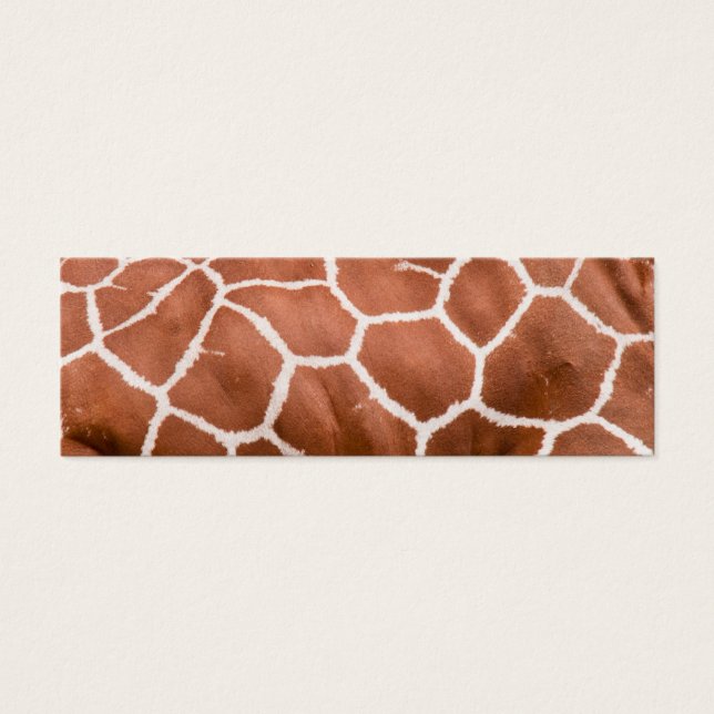 Giraffe patroon mini visitekaartjes (Voorkant)