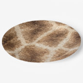 Giraffe patroon papieren bordje (Gekanteld)