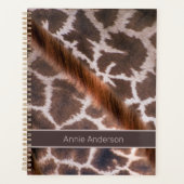 Giraffe Patroon Persoonlijke naam Planner (Voorkant)