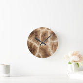Giraffe patroon ronde klok (Huis)
