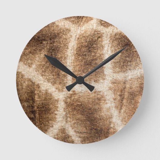 Giraffe patroon ronde klok (Voorkant)