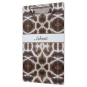 Giraffe patroon safari stijl aanpasbaar klembord (Links)
