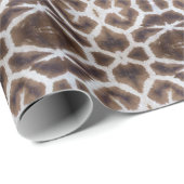 Giraffe Patroon Safari Stijl Cadeaupapier (Rol Hoek)