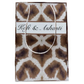Giraffe Patroon Safari Stijl Medium Cadeauzakje (Voorkant)