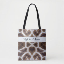 Giraffe Patroon Safari Stijl Tote Bag