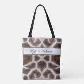 Giraffe Patroon Safari Stijl Tote Bag (Achterkant)