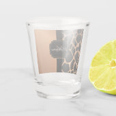 Giraffe Patroon Shot Glas (Achterkant)