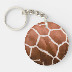 Giraffe patroon sleutelhanger