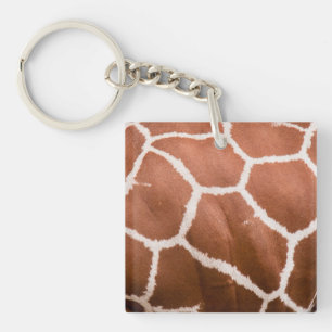 Giraffe patroon sleutelhanger