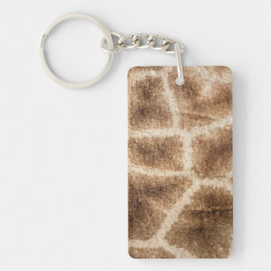 Giraffe patroon sleutelhanger