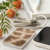 Giraffe patroon sleutelhanger (Voorkant Rechts)