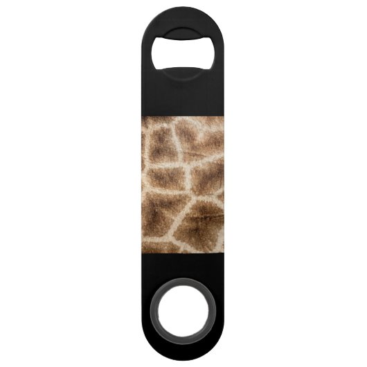 Giraffe patroon speed flessenopener (Achterkant)
