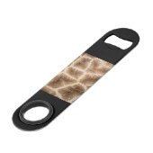 Giraffe patroon speed flessenopener (Achterkant Gekanteld)