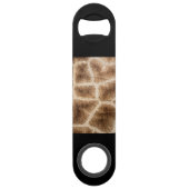 Giraffe patroon speed flessenopener (Voorkant)