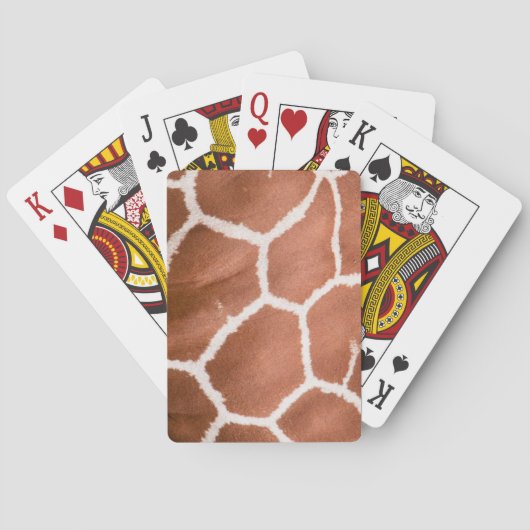 Giraffe patroon speelkaarten (Achterkant)