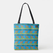 Giraffe (patroon) - Tote Bag (Achterkant)