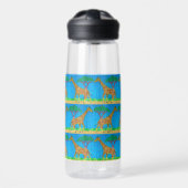 Giraffe (patroon) - Waterfles (Voorkant)