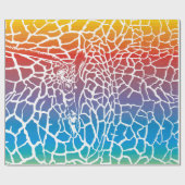 Giraffe patroonkleur achtergrond cadeaupapier (Vlak)