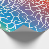 Giraffe patroonkleur achtergrond cadeaupapier (Hoek)