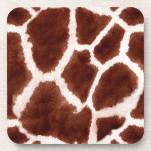 Giraffe Pattern Animal Print Drankjes Onderzetter