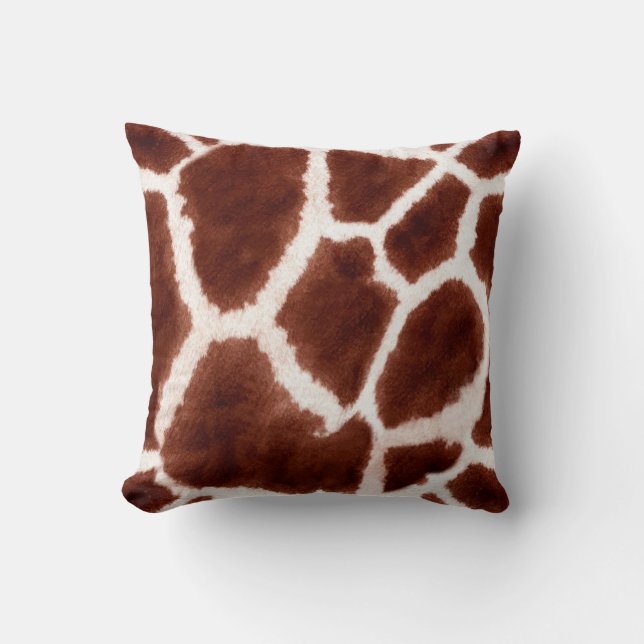 Giraffe Pattern Animal Print Kussen (Voorkant)