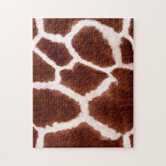 Giraffe Pattern Animal Print Legpuzzel (Verticaal)