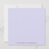 Giraffe Pattern Baby shower nodigt uit met Brown B Kaart (Achterkant)