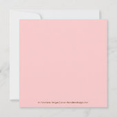 Giraffe Pattern Baby shower nodigt uit met Brown B Kaart (Achterkant)