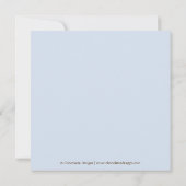 Giraffe Pattern Baby shower nodigt uit met Brown B Kaart (Achterkant)