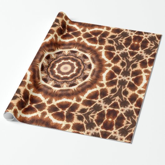 Giraffe Pattern_ Cadeaupapier (Uitgerold)