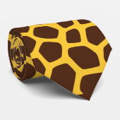 Giraffe Pattern- Elke kleur achtergrond Stropdas (Opgerold)