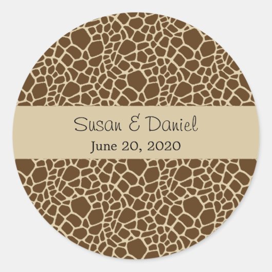 Giraffe Pattern Sticker (Voorkant)