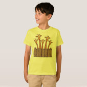 Giraffe Peek Squad – Fence Friends T-shirt (Voorkant volledig)