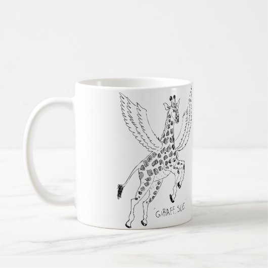 Giraffe + pegasus = Giraffsus Koffiemok (Links)