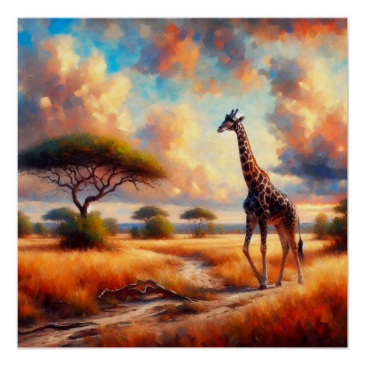 Giraffe Perfect Poster (Voorkant)
