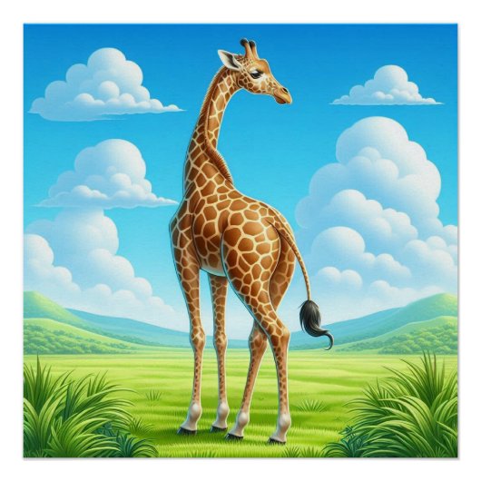 Giraffe Perfect Poster (Voorkant)